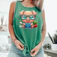 Book Lover Reading Pig Comfort Colors Tank Top Violet Book Lover Reading Pig Comfort Colors Tank Top Violet