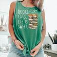 Book Lovers Books Cats Life Is Sweet Cat Lovers Comfort Colors Tank Top Violet Book Lovers Books Cats Life Is Sweet Cat Lovers Comfort Colors Tank Top Violet