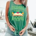 Book And Pajama Pajamas On Book Open Comfort Colors Tank Top Violet Book And Pajama Pajamas On Book Open Comfort Colors Tank Top Violet