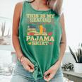 Book And Pajama This Is My Reading Pajama Bedtime Reading Comfort Colors Tank Top Violet