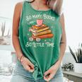 Book Reading Kafee Librarian Vele Books And Little Time Comfort Colors Tank Top Violet Book Reading Kafee Librarian Vele Books And Little Time Comfort Colors Tank Top Violet