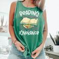 Book Reading Reading Can Seriously Damage Your Ignorance Comfort Colors Tank Top Violet