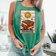 Book Reading Tarot Card The Reader Comfort Colors Tank Top Violet