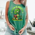 Book A Saurus Bookasaurus Dinosaur Book Girls Boys Toddler Comfort Colors Tank Top Violet