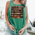 Book Book Shelves Library Comfort Colors Tank Top Violet