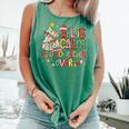 Book Tree All Is Calm Said No Teacher Ever Christmas Comfort Colors Tank Top Violet Book Tree All Is Calm Said No Teacher Ever Christmas Comfort Colors Tank Top Violet