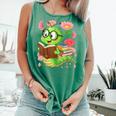 Book Worm Costume World Book Day Cute Kawaii Worm Reading Comfort Colors Tank Top Violet