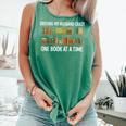 Bookcase Driving My Husband Crazy One Book At A Time Comfort Colors Tank Top Violet
