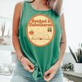 Booked & Unbothered Book Lover Tee Comfort Colors Tank Top Violet