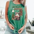 All Booked For Christmas Cute Bookish Cat Lover Comfort Colors Tank Top Violet All Booked For Christmas Cute Bookish Cat Lover Comfort Colors Tank Top Violet