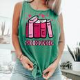 All Booked Read Book Reading Librarian Men Women Kids Comfort Colors Tank Top Violet