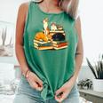 Bookish Cat Lover Cute Reading Squad Books & Kittens Love Comfort Colors Tank Top Violet