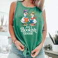 Bookish Goose Cute Geese With Hats Reading Books Comfort Colors Tank Top Violet Bookish Goose Cute Geese With Hats Reading Books Comfort Colors Tank Top Violet