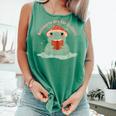 Bookmarks Are For Quitters Frog Reading Book Graphic Comfort Colors Tank Top Violet