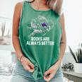Books Are Always Better Positive Quotes Bookworm Positivity Premium Tri-Blend Comfort Colors Tank Top Violet