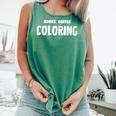 Books Coffee Coloring Comfort Colors Tank Top Violet Books Coffee Coloring Comfort Colors Tank Top Violet