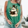 Books Ghost Reading Book Halloween Library Cat Fall Comfort Colors Tank Top Violet Books Ghost Reading Book Halloween Library Cat Fall Comfort Colors Tank Top Violet