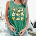 Books Lover Bookish Ghost Himalayan Cat Reading Halloween Comfort Colors Tank Top Violet