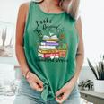 Books Original Handheld Device Reader Literacy Book Lover Comfort Colors Tank Top Violet