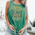 Books Plants And Coffee Growing Plant Gardening Planting Comfort Colors Tank Top Violet