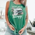 Books Are My Therapy Summer Reading Book Lovers Comfort Colors Tank Top Violet Books Are My Therapy Summer Reading Book Lovers Comfort Colors Tank Top Violet