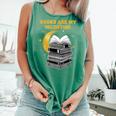 Books Are My Valentine Cute Book Lover Valentine's Day Comfort Colors Tank Top Violet