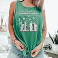 The Bookshelf Of a Hopeless Romantic Rom-Com Reading Bookish Comfort Colors Tank Top Violet