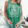 The Bookworm Book Reader Reading Tarot Card Witchy Moon Comfort Colors Tank Top Violet