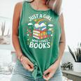Bookworm Just A Girl Who Loves Books Comfort Colors Tank Top Violet Bookworm Just A Girl Who Loves Books Comfort Colors Tank Top Violet