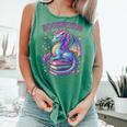 Bookwyrm Just a Girl Who Loves Dragons Books Dragon Reader Comfort Colors Tank Top Violet