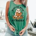 Bury Me With My Books Ghost Tee Comfort Colors Tank Top Violet