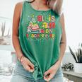 All Is Calm Said No Teacher Ever Book Christmas Tree Comfort Colors Tank Top Violet