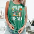 Carve Out Time To Read Halloween Ghost Books Raglan Baseball Tee Comfort Colors Tank Top Violet
