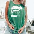 Cat Book Books And Cats Cat Lover Cat Mom Book Lovers Comfort Colors Tank Top Violet