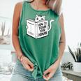 Cat Book Humor How To Train Your Human Comfort Colors Tank Top Violet