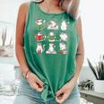 Cat Reading Book Funny Christmas Cat Book Lover Librarian Men Women Kids Comfort Colors Tank Top Violet