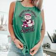 Cat Reading Is My Favorite Sport Retro Book Lover Comfort Colors Tank Top Violet