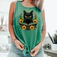 Cat For Women Book Lover Cute Cat And Book Comfort Colors Tank Top Violet