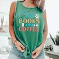 Cats Books And Coffee Comfort Colors Tank Top Violet