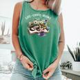 Cats Coffee Books Comfort Colors Tank Top Violet Cats Coffee Books Comfort Colors Tank Top Violet