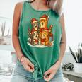 Cats Reading Books Christmas Tree Comfort Colors Tank Top Violet Cats Reading Books Christmas Tree Comfort Colors Tank Top Violet