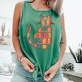 Cats Reading Books Librarian Library Readers Comfort Colors Tank Top Violet