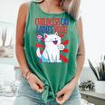 Childless Cat Ladies Vote Kamala Harris Cute Comic Book Cat Comfort Colors Tank Top Violet