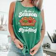 Christmas Book Lover Gingerbread Library Reading Bookaholic Comfort Colors Tank Top Violet Christmas Book Lover Gingerbread Library Reading Bookaholic Comfort Colors Tank Top Violet