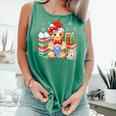 Christmas Gingerbread Man Reading Book Snowflake Teacher Comfort Colors Tank Top Violet Christmas Gingerbread Man Reading Book Snowflake Teacher Comfort Colors Tank Top Violet