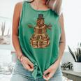Christmas Snowman Made Of Books Holiday Reading Xmas Comfort Colors Tank Top Violet Christmas Snowman Made Of Books Holiday Reading Xmas Comfort Colors Tank Top Violet