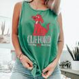 Clifford The Big Red Dog Pink Text With Bow Illustrated Book Comfort Colors Tank Top Violet Clifford The Big Red Dog Pink Text With Bow Illustrated Book Comfort Colors Tank Top Violet