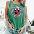 Clifford The Big Red Dog Round Distressed Logo Kids Books Comfort Colors Tank Top Violet