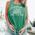I Closed My Book To Be Here Shirt Book Lover Reading Shirt Comfort Colors Tank Top Violet