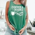 Coffee & Books Comfort Colors Tank Top Violet